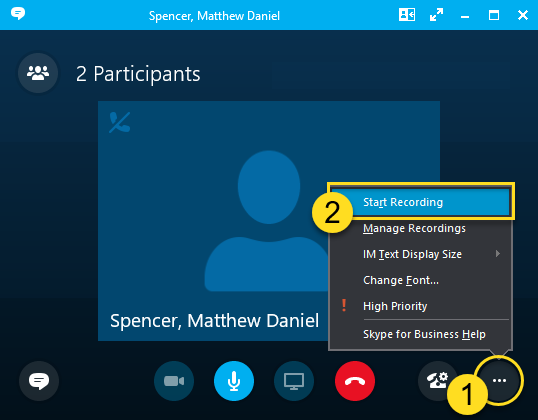 skype for business recording manager
